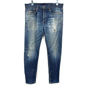 RAG & BONE Fit 2 Slim Distressed Button Fly Jeans Size 32